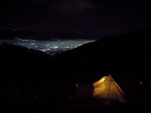 ほったらかしキャンプ場からの夜景