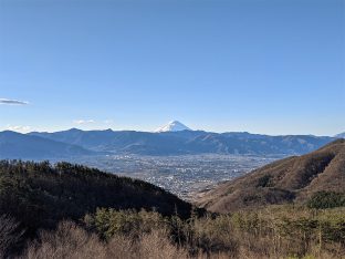 ほったらかしキャンプ場からの富士山